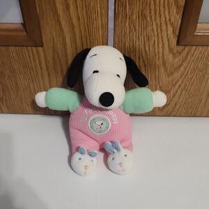 My First Snoopy Peanuts Rattle Plush Stuffed Snoopy Dog